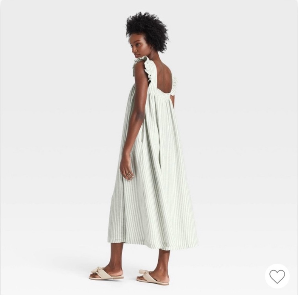 a new day Green Striped Dress